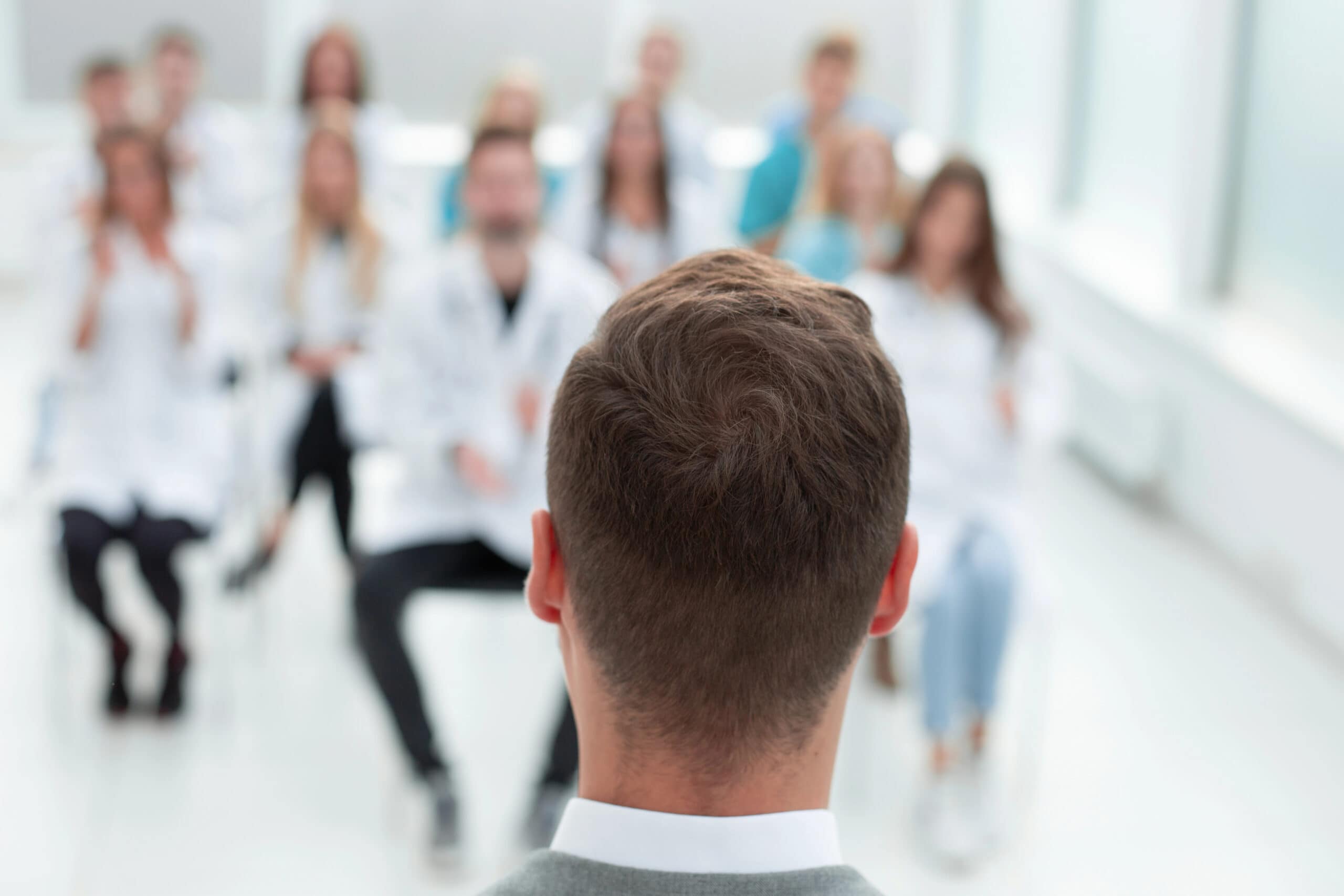 Clinical education session with healthcare providers